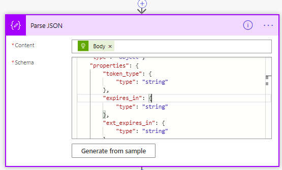 add action item to parse json